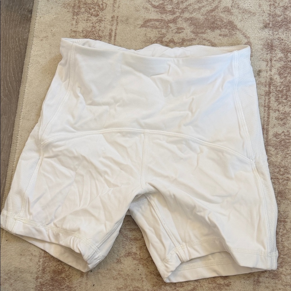 lululemon athletica White Bike Shorts